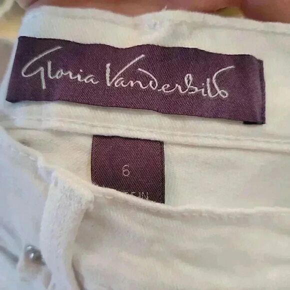 Gloria Vanderbilt Women's Amanda White Cotton/Spandex Jeans NEW - Picture 9 of 11